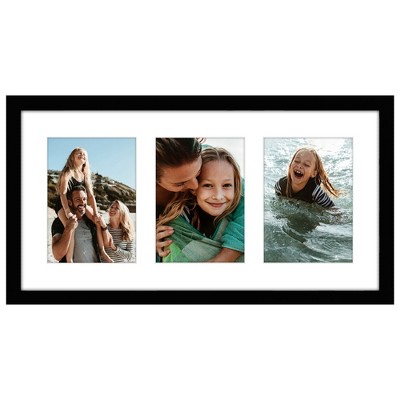 Americanflat 10x20 Collage Picture Frame to Display 3 Photos at Once - An Ideal Way to Enhance Your Wall Decor