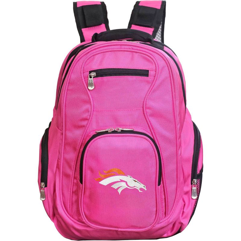 NFL Denver Broncos Premium 19&#34; Laptop Backpack - Pink, 1 of 2