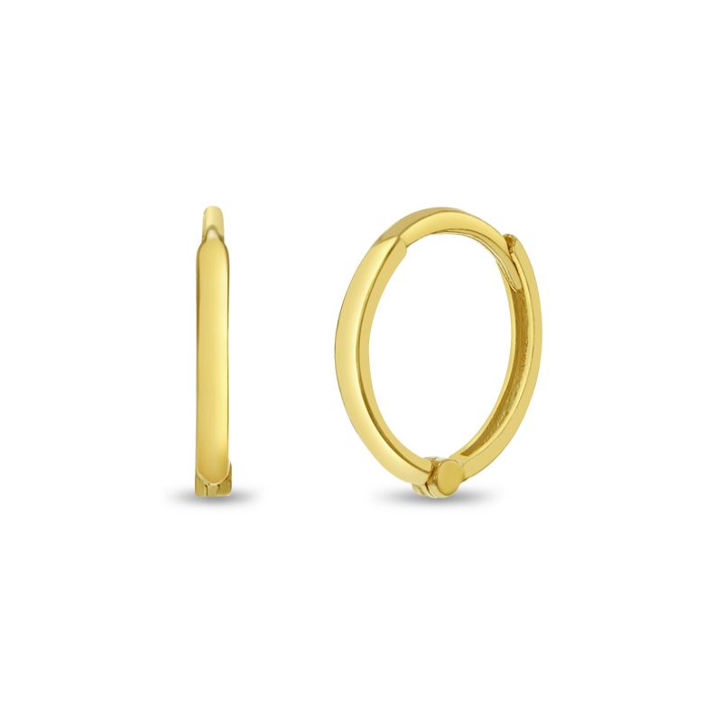 Girls' Timeless 14k Yellow Gold Hoop Earrings - In Season Jewelry, 1 of 2