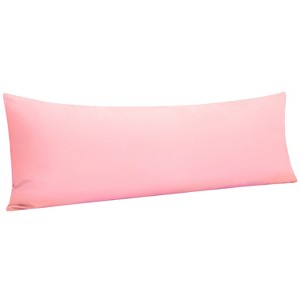 Brushed Microfiber Body Pillowcase, Super Soft Body Pillow Cover with Envelope Closure, 20x54 Inches - NTBAY - 1 of 4