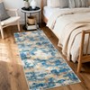 Area Rug Living Room Rug: Washable Modern Abstract Soft Thin Rug Indoor Floor No Slip Stain Resistant Carpet - 2 of 4