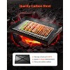 VEVOR Carbon Steel Griddle, 24x16 inch Universal Flat Top Rectangular Plate, Gas Grill Griddle for BBQ Grill, Teppanyaki, Black - 3 of 4