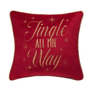 C&F Home 18" x 18" Jingle All The Way Christmas Throw Pillow - 1 of 3