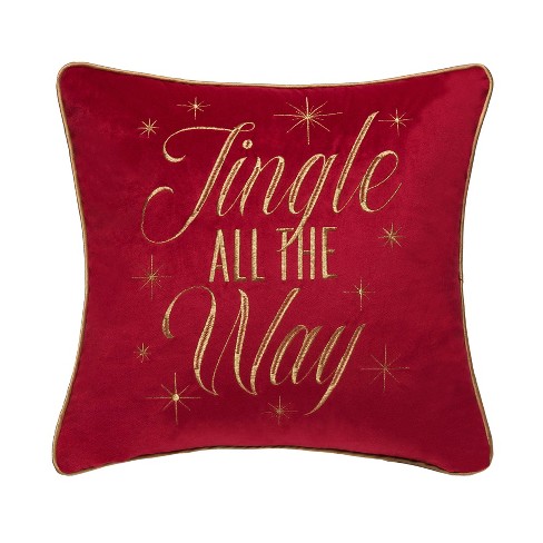 C&F Home 18" x 18" Jingle All The Way Christmas Throw Pillow - image 1 of 3