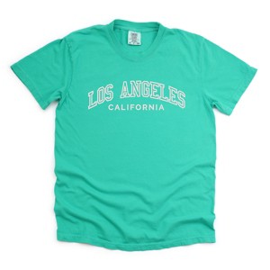 Simply Sage Market Embroidered Los Angeles CA Garment Dyed Tee - 1 of 4
