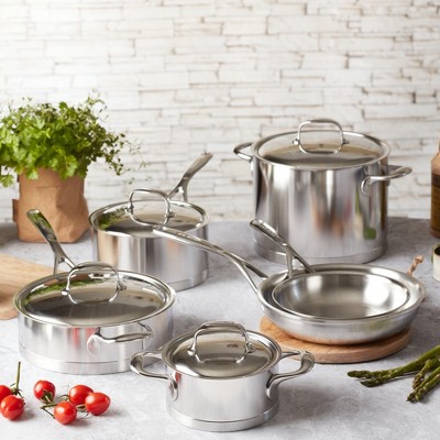 Demeyere Atlantis 10-Piece Stainless Steel Cookware Set