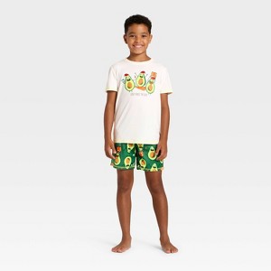Boys' 2pc Short Sleeve Christmas Pajama Set - Cat & Jack™ - 1 of 4