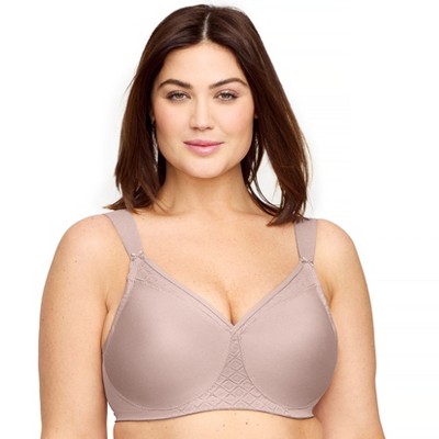 Glamorise Womens Magiclift Seamless T-shirt Wirefree Bra 1080 Taupe 44h :  Target