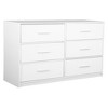 Akoasm 6-Drawer Dresser with Large Fabric Drawers For Living Room, Hallway & Entryway-White - 2 of 4