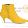 Perphy Women's Elegant Pointed Toe Side Zip Stiletto Heels Ankle Booties - 4 of 4