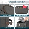 PAVILIA Toiletry Bag for Men Women, Canvas Travel Dopp Kit, Water Resistant Hygiene Toiletries Organizer, Shaving Accessories Bag - 3 of 4