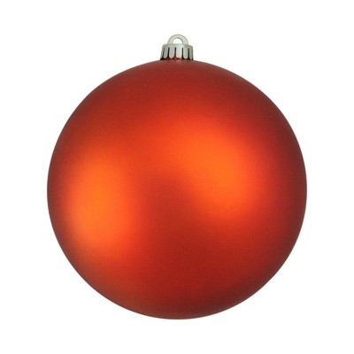 Northlight Burnt Orange Matte Shatterproof Christmas Ball Ornament 8" (200mm)