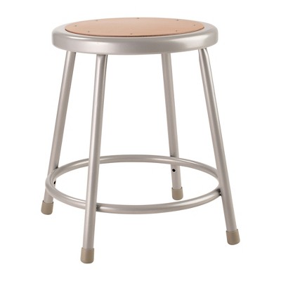 National Public Seating 6200 Series Heavy Duty 18 Inch Steel Stool With ...