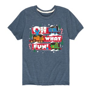 Boys' - Thomas & Friends - Christmas Oh What Fun Short Sleeve Graphic T-Shirt - 1 of 4