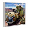 Stupell Industries Dogs Driving Vintage Rustic Truck with Horse Trolley Framed Giclee Art - 2 of 4