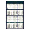 Four Season Erasable Business/Academic Recycled Wall Calendar, 24 x 37, 12-Month(July-June):2024-2025, 12-Month(Jan-Dec):2025 - 2 of 3