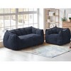 Pamapic Oversized Teddy Fabric Bean Bag Chair, Foam Filled Double Seater for Living Room - 3 of 4