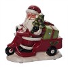 Transpac 8.25 in. Holiday Vespa Santa with Music - 2 of 4