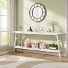 Hommoo 70.8”Extra Long Console Table for Entryway White - 4 of 4