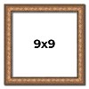 PosterPalooza | Square Slim Profile Gold Picture Frame - UV Acrylic, Foam Board Backing, Hanging Hardware - 2 of 4