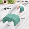 Unique Bargains Display Storage M Shaped Velvet Watch Case Pillows Replacement 4 Pcs - 2 of 4