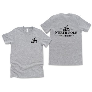 Simply Sage Market Women's North Pole University Front and Back Short Sleeve Graphic Tee - 1 of 4