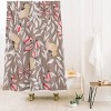 Monarch Garden Shower Curtain Brown - Deny Designs: Floral Microfiber Fabric, Machine Washable, Ring Top - image 2 of 2