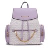 MKF Collection Issah Functional and Stylish Circular Pattern Vegan Leather Backpack by Mia K - 2 of 4
