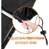 SereneLife Patio Hanging Egg Chair Cover - Durable, Waterproof, Dustproof, Black - 3 of 4