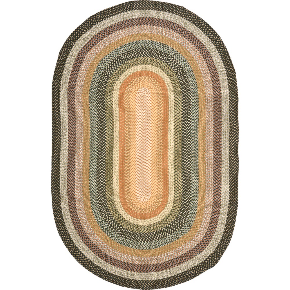 3'x5' Stripe Woven Oval Accent Rug - Safavieh