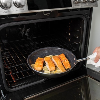 12-Inch Black Ceramic Non-Stick Aluminum Saute Skillet