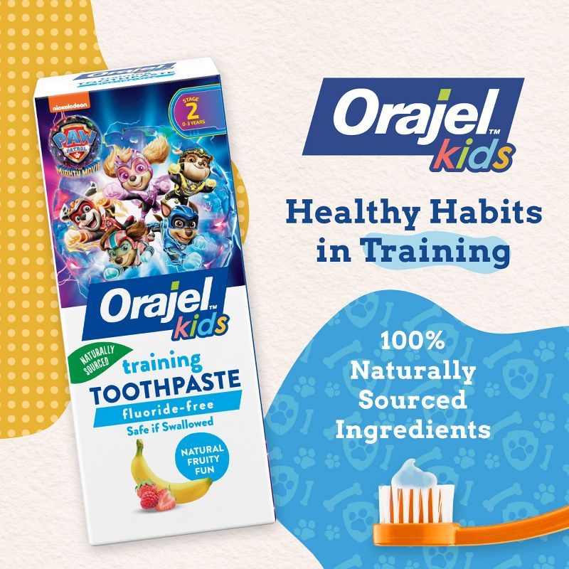 Orajel Kids Paw Patrol Fluoride-Free Training Toothpaste - Fruity Fun - 1.5oz, 4 of 10