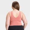 Women's Flex V-Neck Cropped Sports Bra - All In Motion™ - 2 of 4
