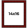 PosterPalooza | Weathered Red Picture Frame - UV Acrylic, Foam Board Backing, Hanging Hardware - 2 of 4