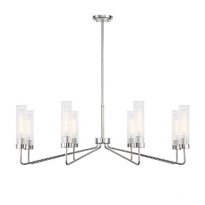 Savoy House Baker 8 - Light Chandelier in  Polished Nickel - 1 of 1