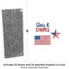 Big Dot of Happiness Stars & Stripes - Paper Straw Decor - Memorial Day, 4th of July & Labor Day USA Patriotic Party Striped Decor Straws - Set of 24 - 3 of 4