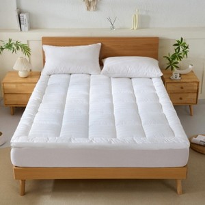 Soft & Lofty Thick Mattress Topper - Breathable Cotton Pad - 1 of 4