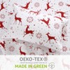 4 Piece Christmas Bed Sheets, Cotton Flannel Xmas Holiday Bed Sheet Set, 16" Deep Pocket, Snug Fit, Super Soft & Warm, Breathable - 4 of 4