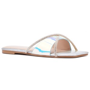 Fashion To Figure Women's Sylvie Flat Sandal - Wide Width - 1 of 4