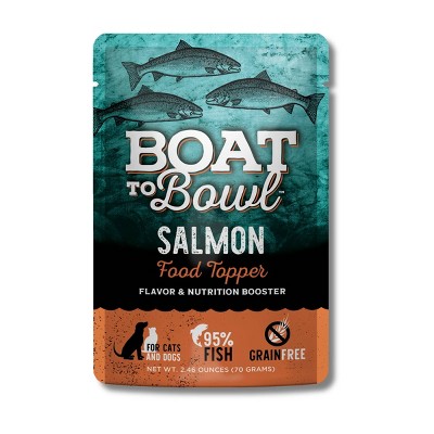 Boat To Bowl Salmon Flavor Food Topper Wet Cat and Dog Food - 2.46oz