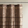 72"W x 72"L Jacquard Paisley Patterned Shower Curtain - 4 of 4