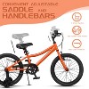 Itopfox Retro Style Kids Bike for Boys and Girls, High Carbon Steel Bicycle with Adjustable Handlebars and Seat, Dual V-Brakes, Kickstand - 4 of 4