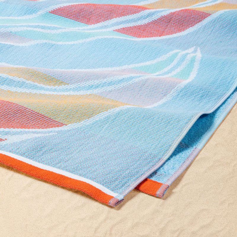 Palm Leaf Print Sand Resist Beach Towel - Sun Squad&#8482;, 3 of 6