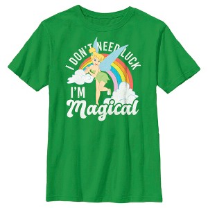 Boy's Peter Pan St. Patrick's Day Tinkerbell I Don't Need Luck I'm Magical T-Shirt - 1 of 4