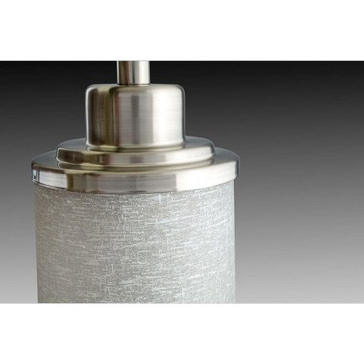 Brushed Nickel 3-Light Cylinder Bath Vanity Fixture