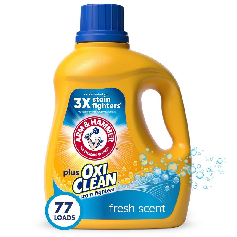 Arm & Hammer Plus OxiClean Fresh Scent Liquid Laundry Detergent, 1 of 13