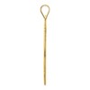 Black Bow Jewelry 14K Gold Plated Buck Leonard Signature LG Enamel Baseball Pendant - 2 of 4