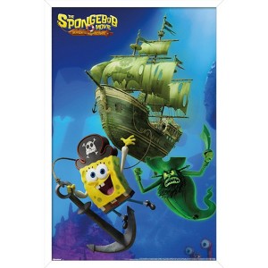Trends International Nickelodeon The SpongeBob Movie: Search for SquarePants (2025) - Flying Dutchman Chasing Framed Wall Poster Prints - 1 of 4