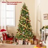 Tangkula 7.5/6 FT Artificial Christmas Tree, Hinged Xmas Spruce Tree with 1019/721 Branch Tips Unlit Seasonal Celebration Tree - 2 of 4