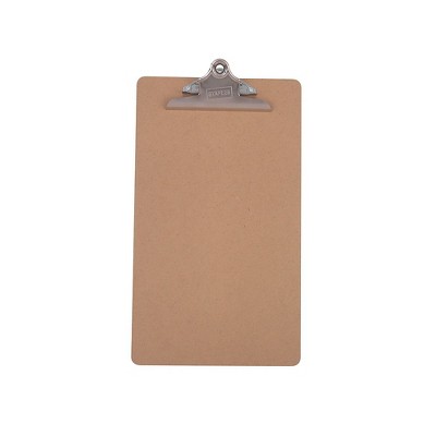 Staples Recycled Hardboard Clipboard Legal Brown 9" x 15 1/2" 1672177